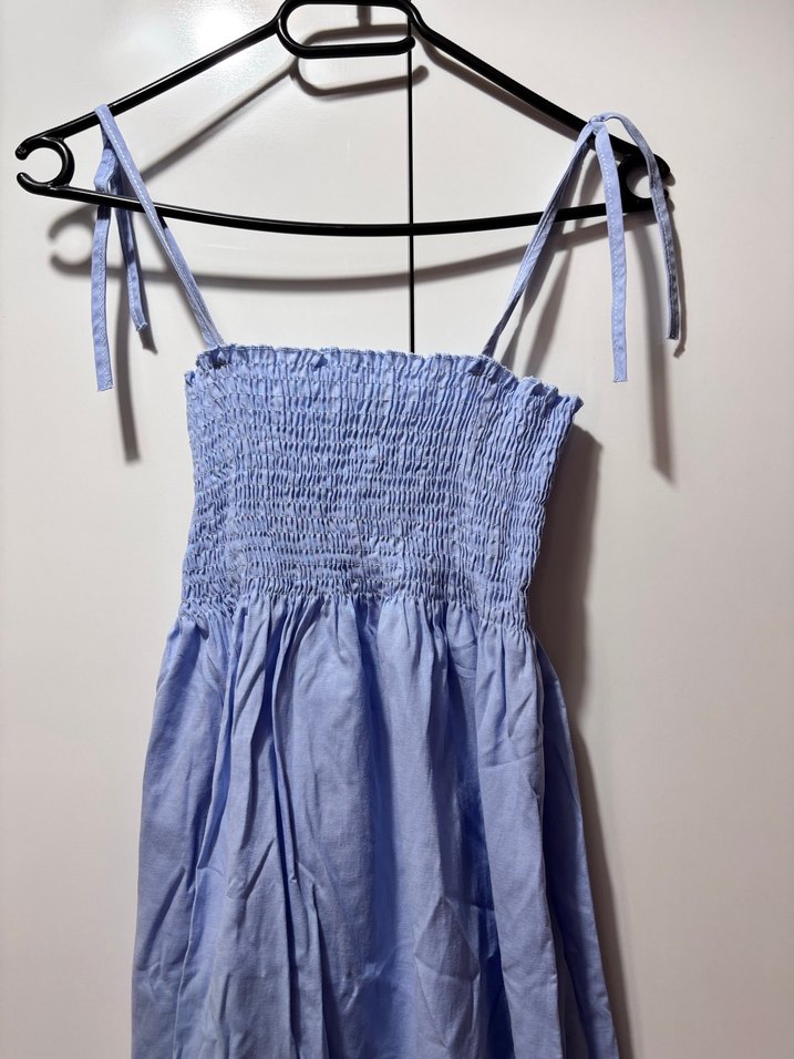Mavi Askılı Elbise - Görsel 2