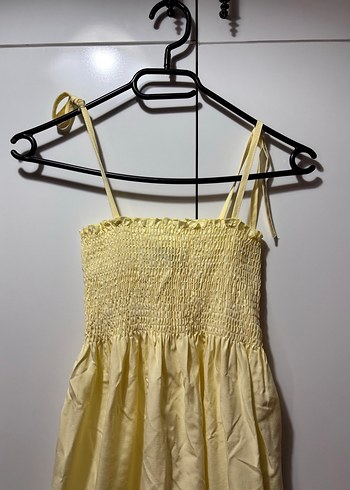Sarı Askılı Elbise - Görsel 2