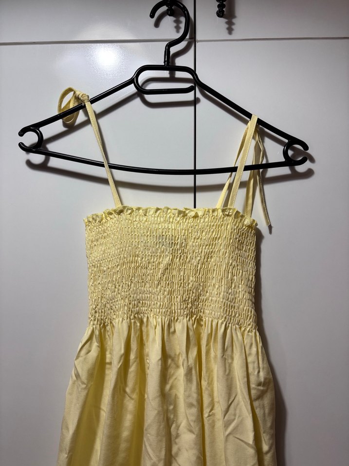 Sarı Askılı Elbise - Görsel 2