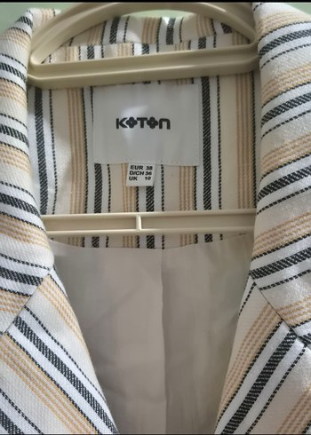 Bej Çizgili Elbise - Görsel 3