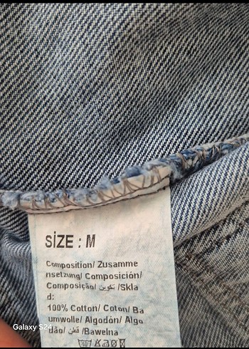 Düğmeli Gri Kolsuz Denim Ceket - Görsel 3