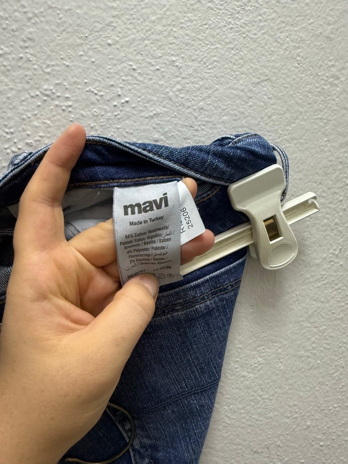 Mavi Normal Boy Kadın Denim Pantolon - Görsel 3