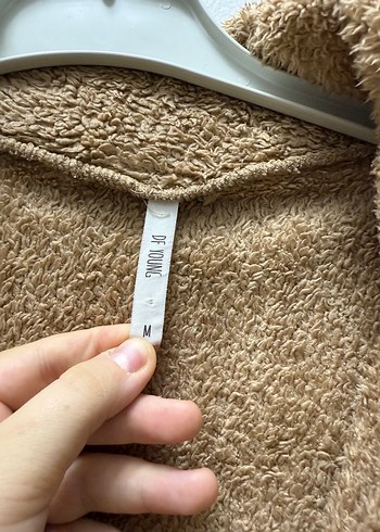 Bej Kısa Peluş Kadın Ceket - Görsel 3