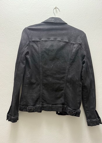 Siyah erkek Denim Ceket Düğmeli - Görsel 5