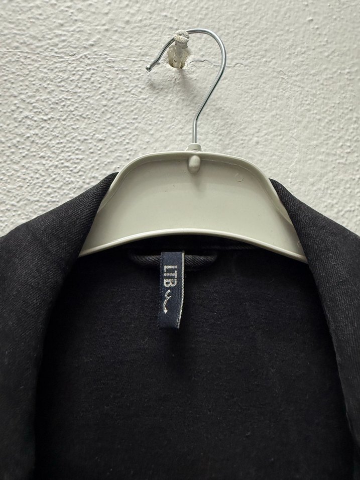 Siyah erkek Denim Ceket Düğmeli - Görsel 4