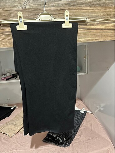 Trendyol & Milla Siyah Kumaş Palazzo Pantolon