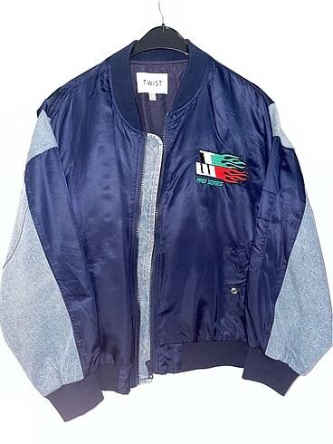 Twist Denim Mix Bomber Mont