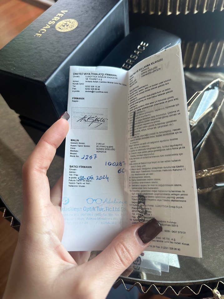 Orijinal Versace Gözlük - Görsel 5