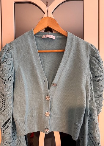 Zara taşlı hırka - Görsel 3