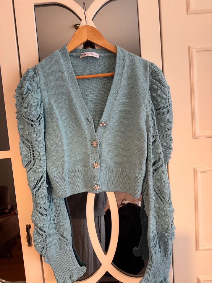 Zara taşlı hırka - Görsel 2