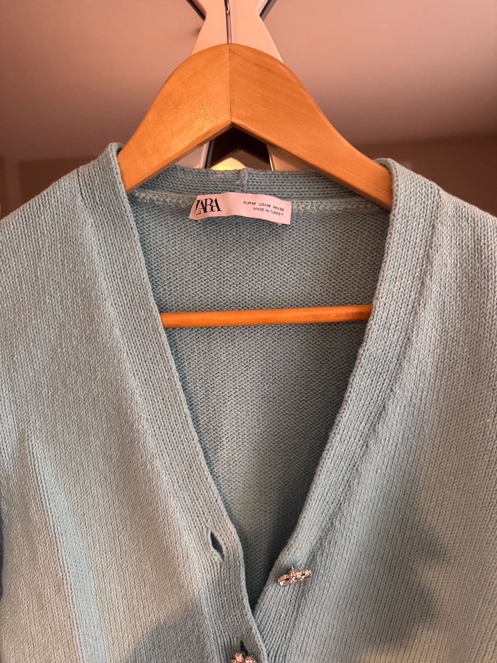 Zara taşlı hırka - Görsel 4