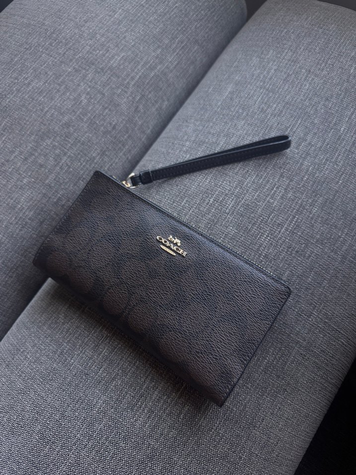 Coach Kahverengi Baskılı Deri Kadın Cüzdan - Görsel 5