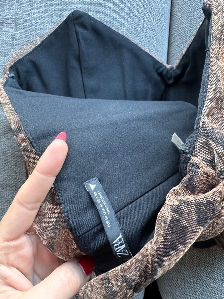 Zara straplez üst - Görsel 5