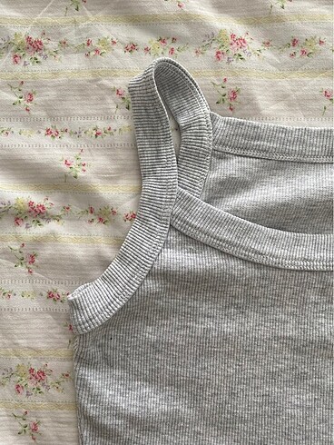 gri askılı fitilli üst - Görsel 2