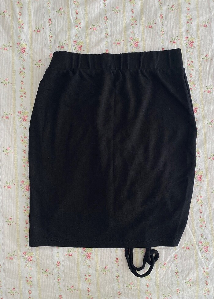 trendyol milla büzgülü penye etek - Görsel 2