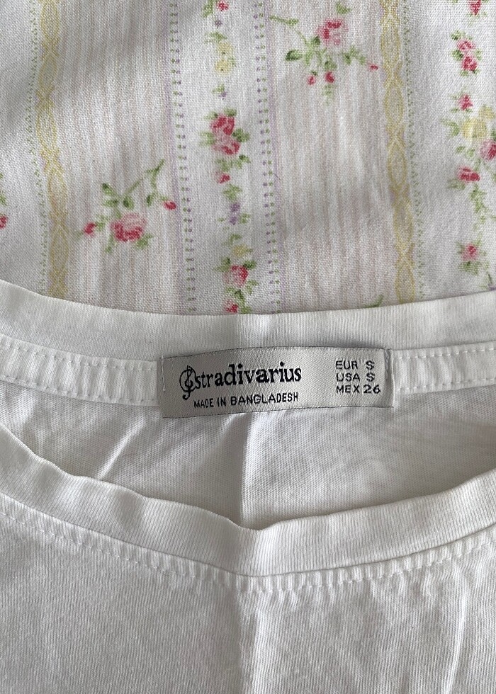 stradivarius baskılı tişört - Görsel 2