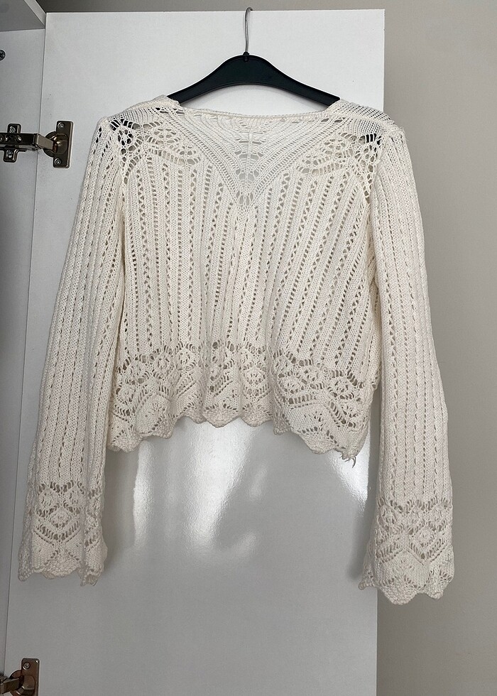 ajurlu örme üst - Görsel 3