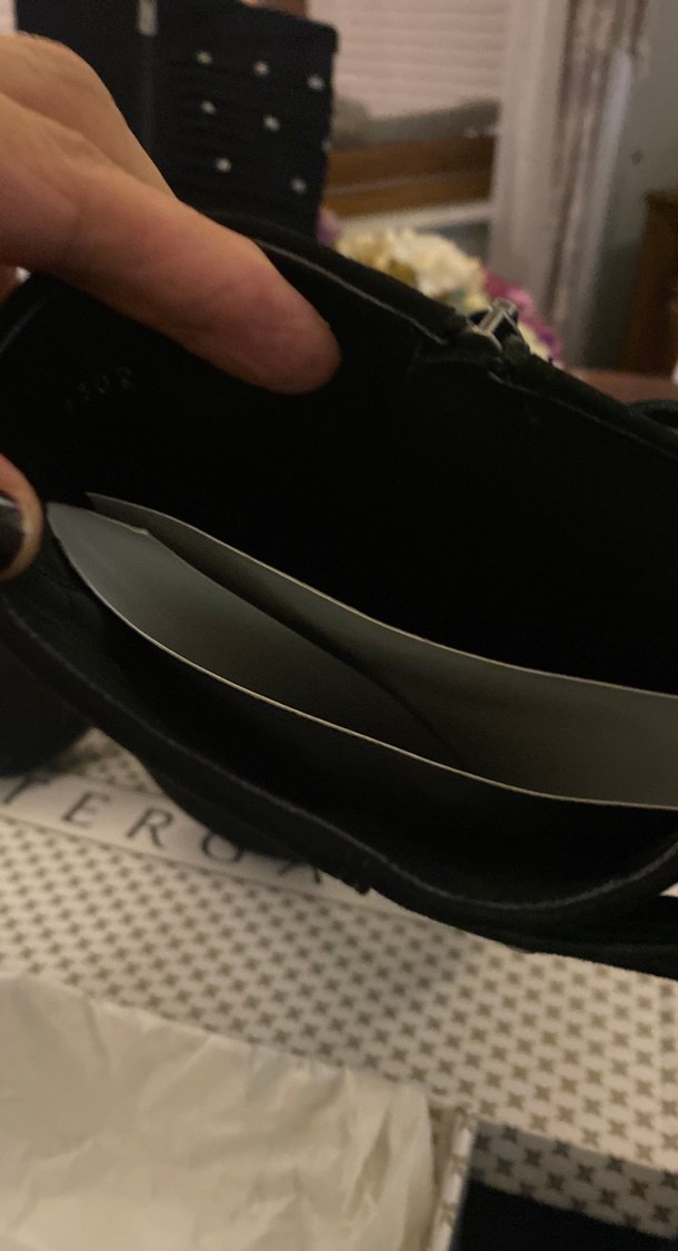 Siyah Süet Yüksek Topuklu Diz Boyu Gotik Çizme - Görsel 5