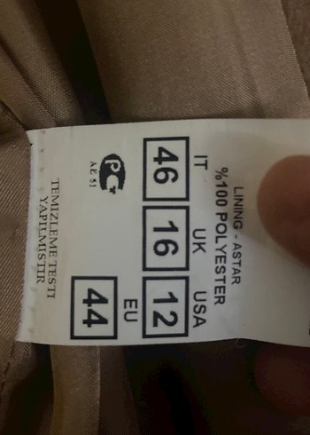 Bej Kadın Süet Uzun Düğmeli Klasik Kaban - Görsel 3