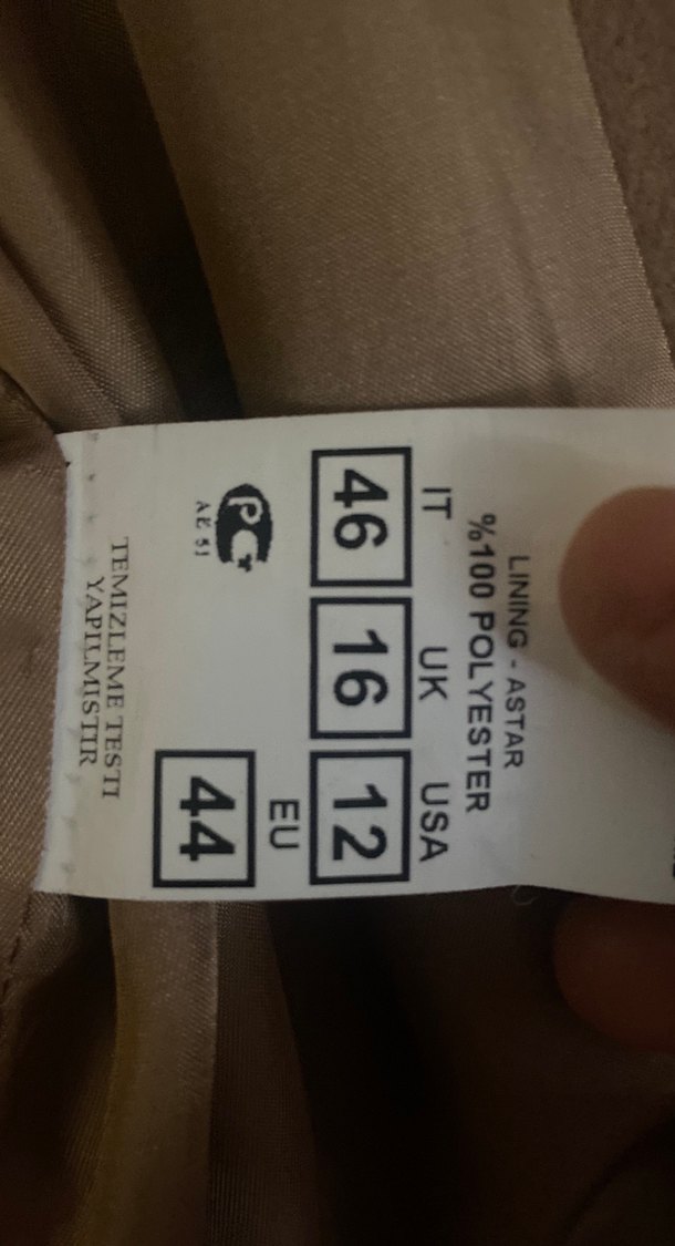 Bej Kadın Süet Uzun Düğmeli Klasik Kaban - Görsel 3