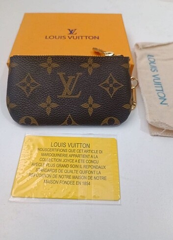Beden kahverengi Renk Louis Vuitton bozuk para cüzdanı ve anahtarlık