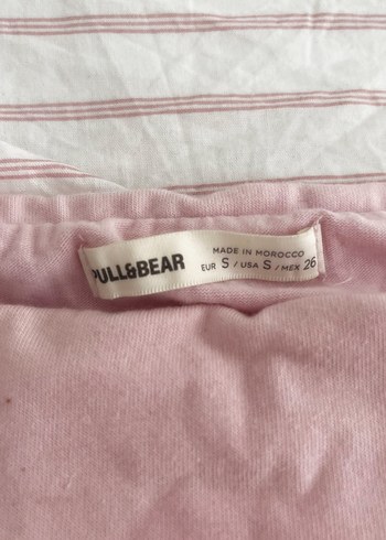 Pembe straplez crop - Görsel 2