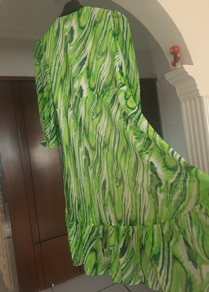 ASTARLI ŞİFON ELBİSE    - Görsel 4