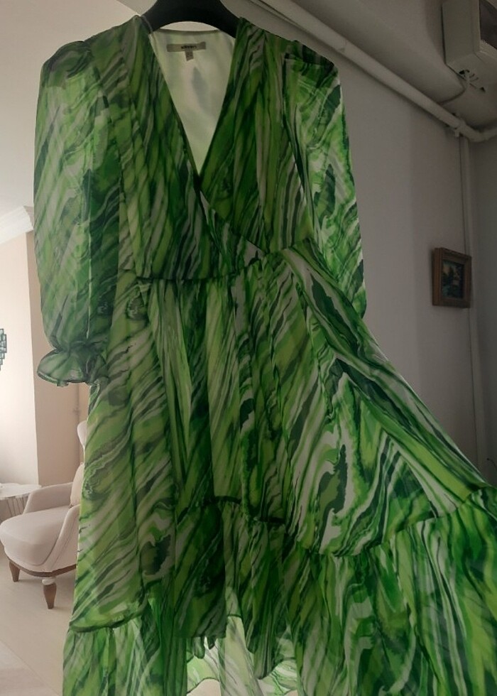 ASTARLI ŞİFON ELBİSE    - Görsel 2