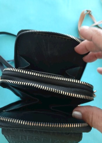 Kadın Deri Kahverengi Çapraz Çanta - Görsel 8