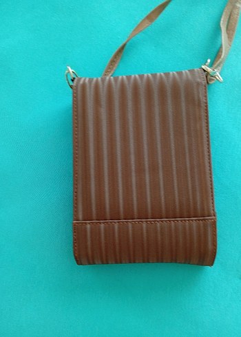 Kadın Deri Kahverengi Çapraz Çanta - Görsel 2