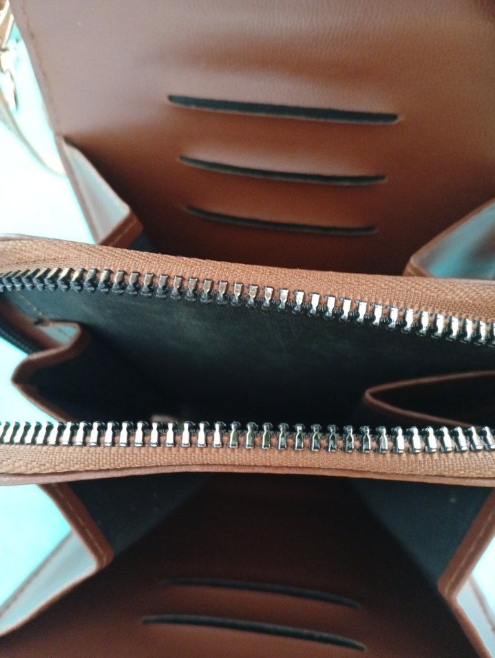 Kadın Deri Kahverengi Çapraz Çanta - Görsel 4