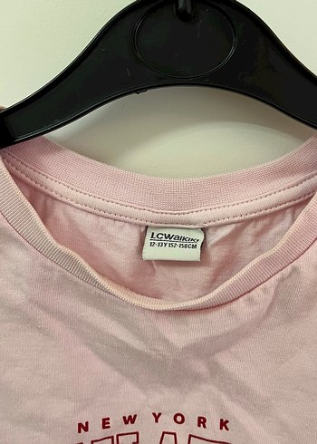 Addax Pembe Baskılı Oversize Kadın Tişört