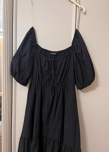 Siyah Midi Kadın Günlük Elbise - Görsel 2