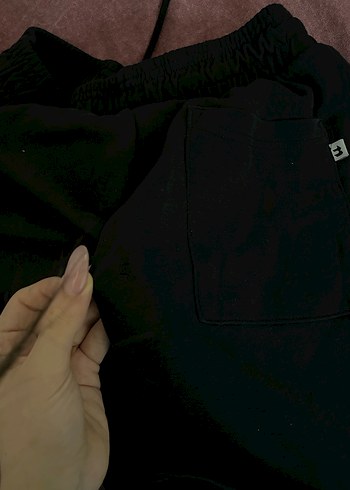 Siyah Kadın Rahat Kesim Eşofman Altı - Görsel 4