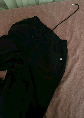 Siyah Kadın Rahat Kesim Eşofman Altı - Görsel 2