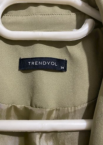 Bej Kemerli Kadın Blazer Ceket - Görsel 3