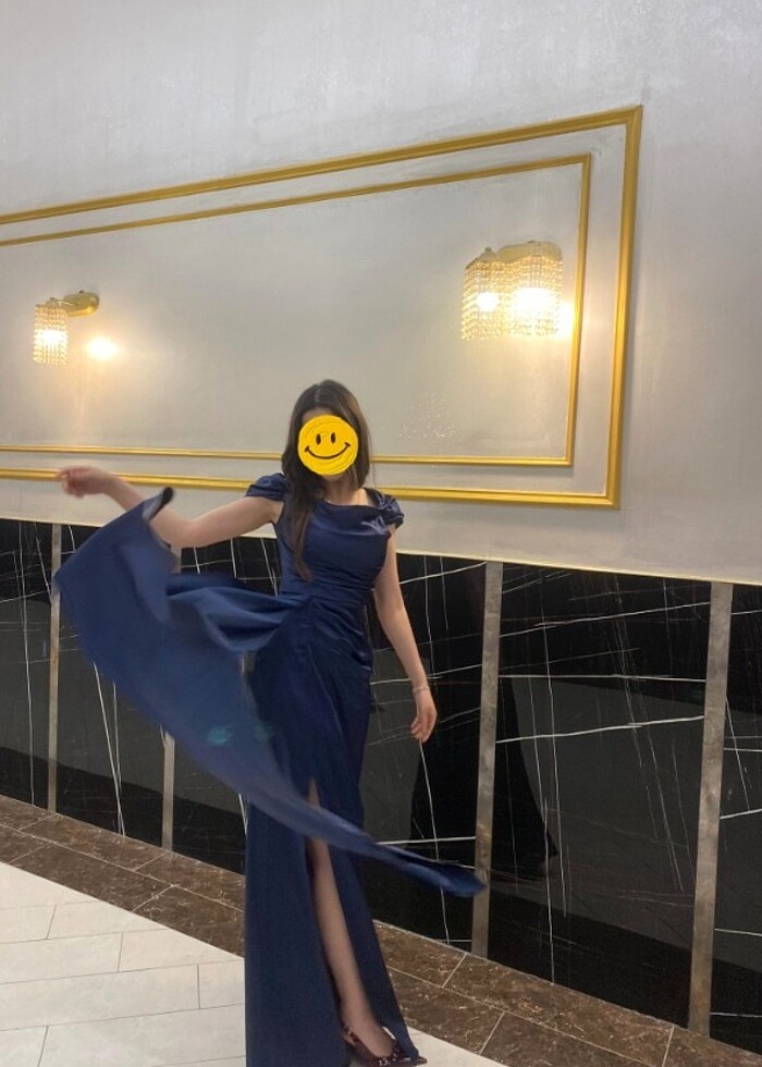 Saten elbise - Görsel 2