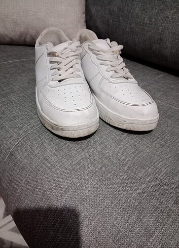 Unisex beyaz spor ayakkabı 
