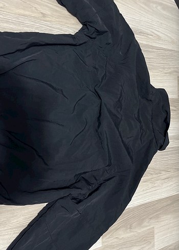 Bershka E Baskılı Fermuarlı Kadın Midi Ceket - Görsel 3