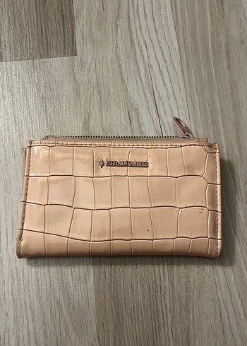 Toz pembe Yılan Desenli Fermuarlı Kadın Cüzdanı - Görsel 2