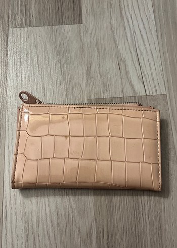 Toz pembe Yılan Desenli Fermuarlı Kadın Cüzdanı - Görsel 3