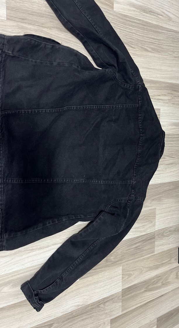 Kadın Oversize Düğmeli Kot Denim Ceket - Görsel 2