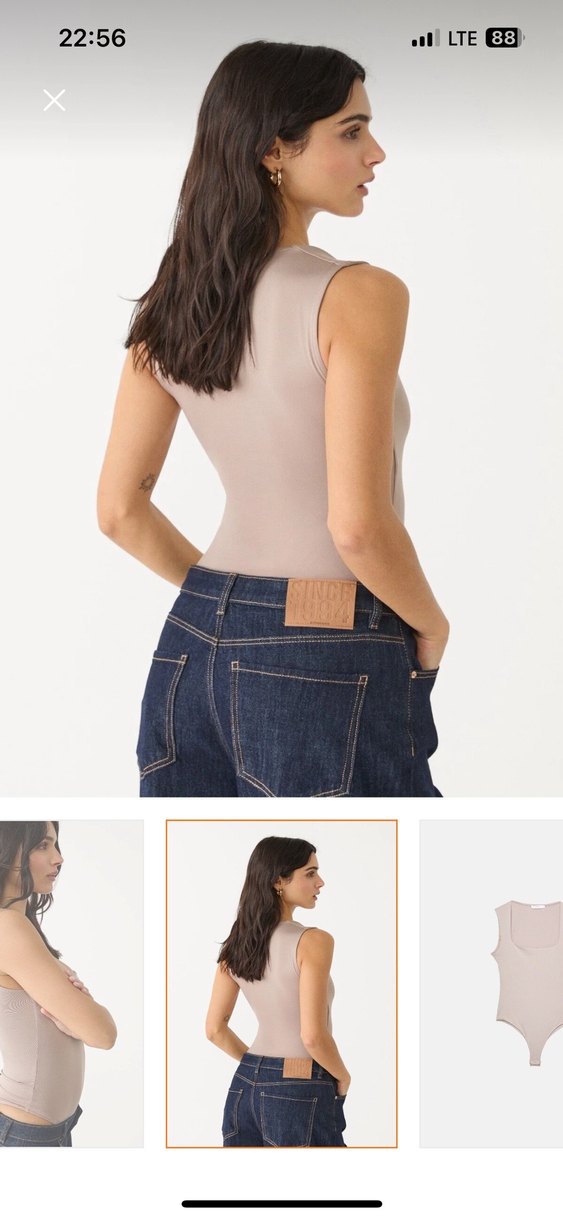 Stradivarius Kare Yaka Body - Görsel 3