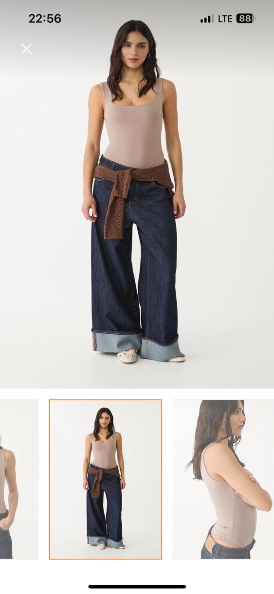 Stradivarius Kare Yaka Body - Görsel 2