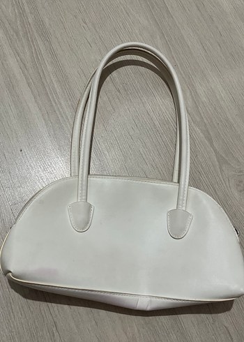 Beyaz Deri Kadın Çanta - Görsel 2