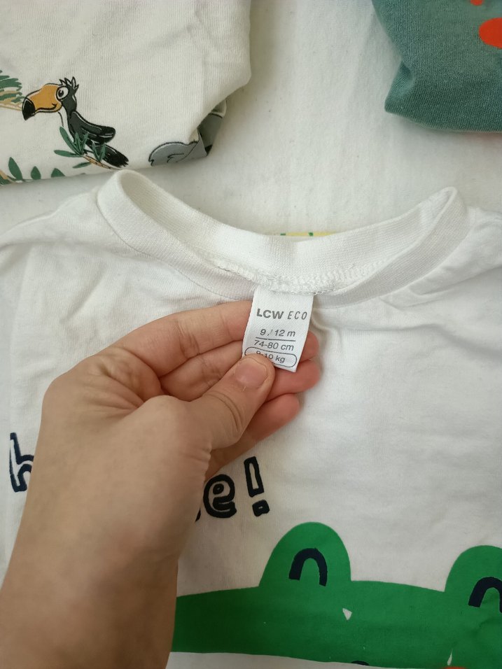 Yeşil Baskılı Erkek Çocuk Kısa Kollu Tişört - Görsel 5