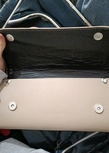 Bej Deri Fiyonklu Kadın Portföy Cüzdan - Görsel 3