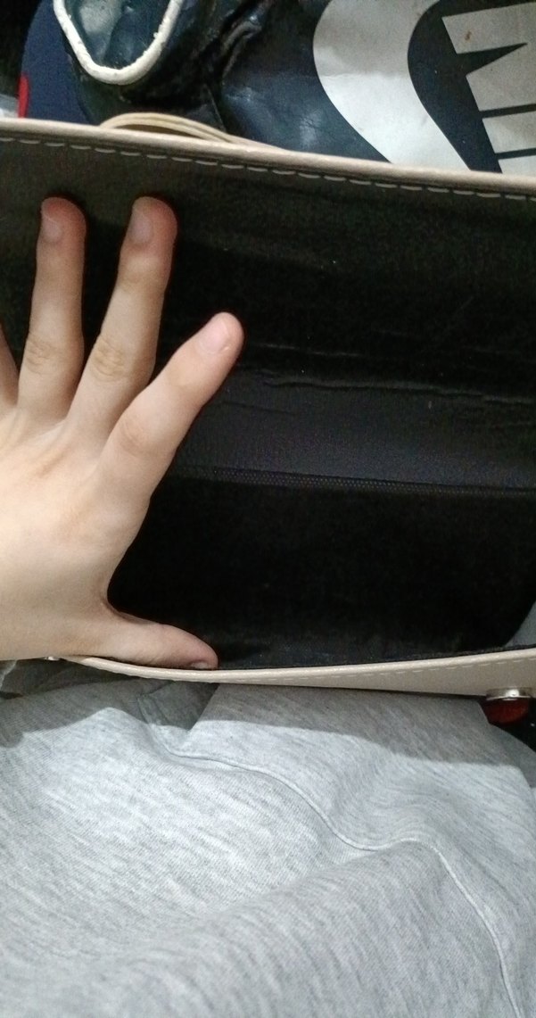 Bej Deri Fiyonklu Kadın Portföy Cüzdan - Görsel 4