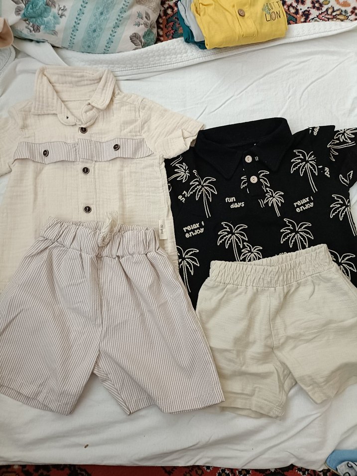 Pamuklu Bebek Erkek Kısa Kollu 
9-12ay. - Görsel 3