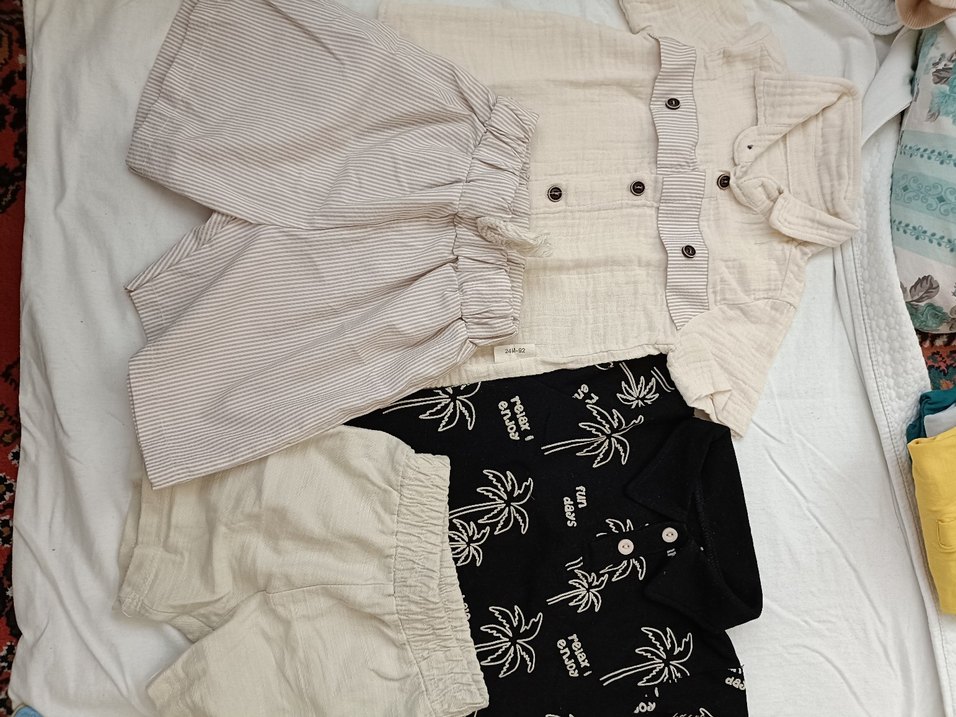 Pamuklu Bebek Erkek Kısa Kollu 
9-12ay. - Görsel 2